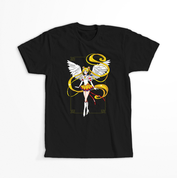 Koszulka Czarna  - Czarodziejka z księżyca / Sailor Moon - WYBIERZ KOLOR KOSZULKI I FASON