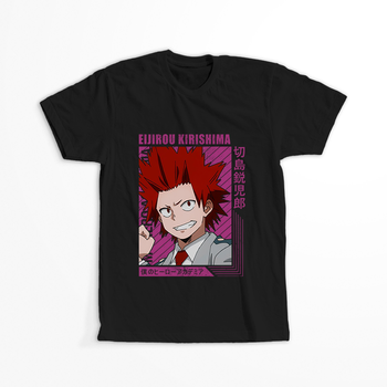 Koszulka Czarna My Hero Academia / Akademia bohaterów - WYBIERZ KOLOR KOSZULKI I FASON