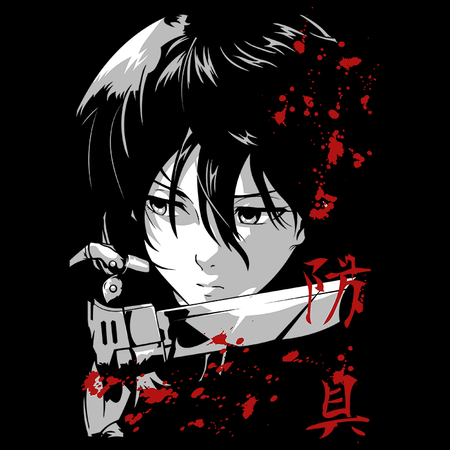 Koszulka Czarna Attack on titan WYBIERZ KOLOR KOSZULKI I FASON