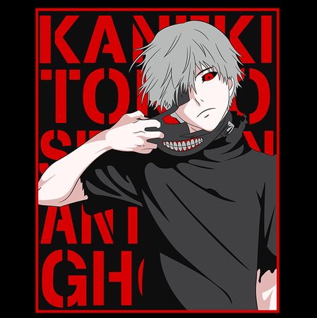 Koszulka Biała Tokyo Ghoul - WYBIERZ KOLOR KOSZULKI I FASON