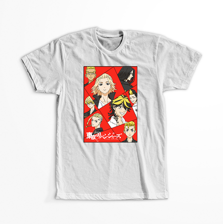 Koszulka Biała Tokyo Revengers WYBIERZ KOLOR KOSZULKI I FASON
