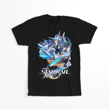 Koszulka Czarna - Honkai Star Rail  - Yanqing WYBIERZ KOLOR KOSZULKI I FASON