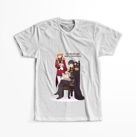 Koszulka Biała Genjitsu Shugi Yuusha no Oukoku Saikenki WYBIERZ KOLOR KOSZULKI I FASON