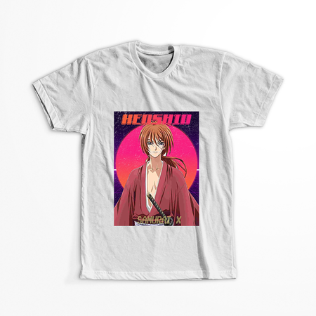 Koszulka Biała Rurouni Kenshin WYBIERZ KOLOR KOSZULKI I FASON