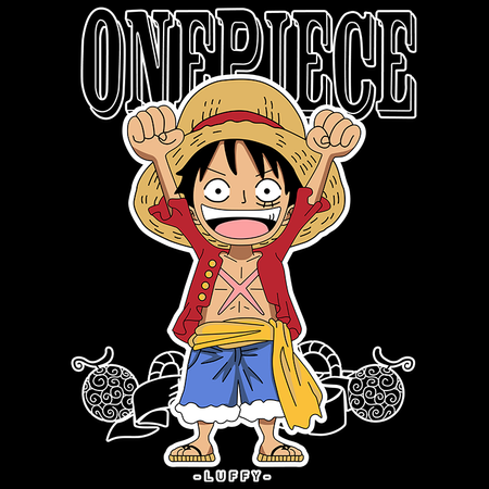 Koszulka Biała One Piece - WYBIERZ KOLOR KOSZULKI I FASON