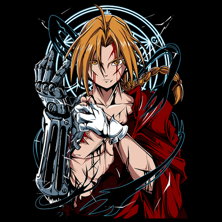 Koszulka Biała Fullmetal Alchemist - WYBIERZ KOLOR KOSZULKI I FASON