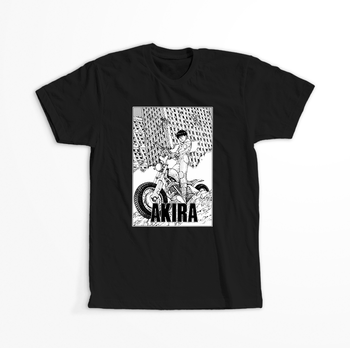 Koszulka Czarna Akira - WYBIERZ KOLOR KOSZULKI I FASON