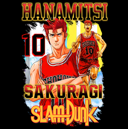 Koszulka Czarna Slam Dunk WYBIERZ KOLOR KOSZULKI I FASON