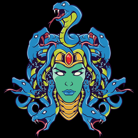 Koszulka Medusa KOLOR KOSZULKI I FASON