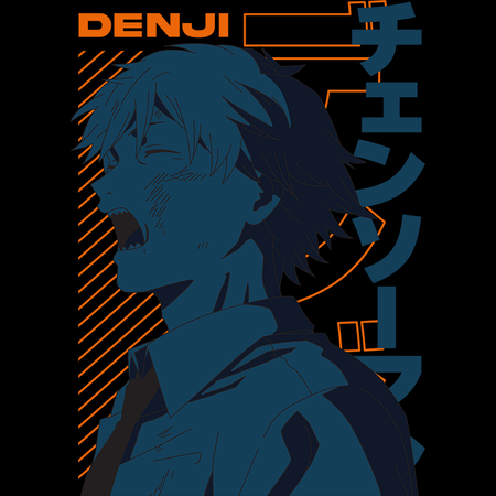 Koszulka Czarna Chainsaw Man WYBIERZ KOLOR KOSZULKI I FASON