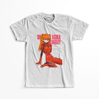 Koszulka Biała Neon Genesis Evangelion - WYBIERZ KOLOR KOSZULKI I FASON