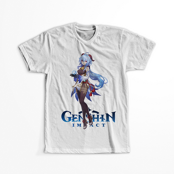 Koszulka Biała Genshin Impact - Ganyu - WYBIERZ KOLOR KOSZULKI I FASON