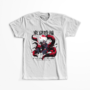 Koszulka Biała Tokyo Ghoul - WYBIERZ KOLOR KOSZULKI I FASON