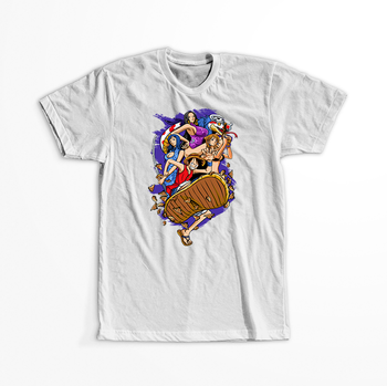 Koszulka Biała One Piece - WYBIERZ KOLOR KOSZULKI I FASON