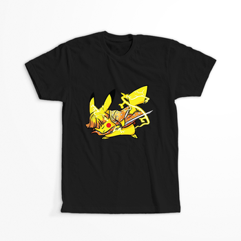 Koszulka Czarna - Pokemon x Naruto - WYBIERZ KOLOR KOSZULKI I FASON