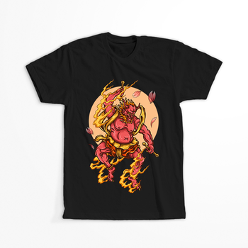 Koszulka Japoński demon KOLOR KOSZULKI I FASON