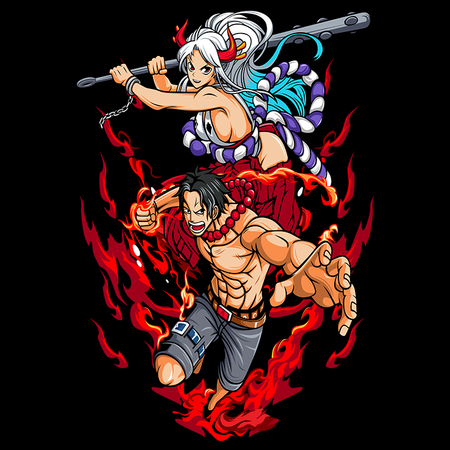 Koszulka Czarna One Piece - WYBIERZ KOLOR KOSZULKI I FASON