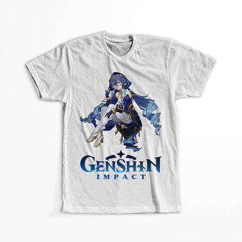 Koszulka Biała Genshin Impact - Layla - WYBIERZ KOLOR KOSZULKI I FASON