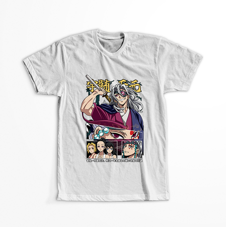 Koszulka Biała Demon Slayer / Kimetsu no Yaiba / Miecz zabójcy demonów - WYBIERZ KOLOR KOSZULKI I FASON