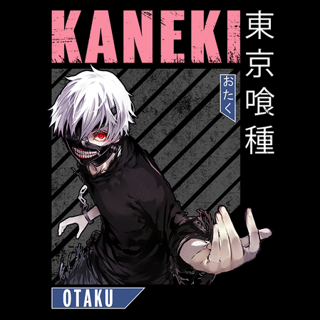 Koszulka Biała Tokyo Ghoul - WYBIERZ KOLOR KOSZULKI I FASON