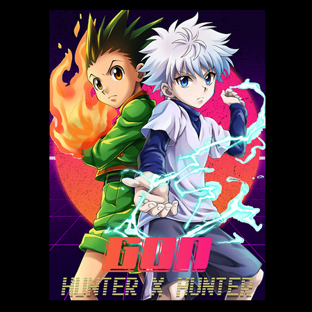 Koszulka Czarna Hunter x Hunter WYBIERZ KOLOR KOSZULKI I FASON