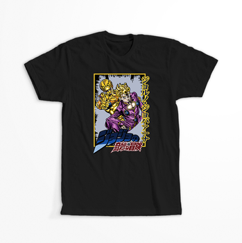 Koszulka Czarna JOJO's Bizarre Adventure - WYBIERZ KOLOR KOSZULKI I FASON