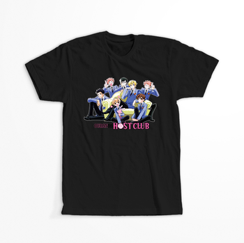 Koszulka Czarna Ouran High School Host Club - WYBIERZ KOLOR KOSZULKI I FASON