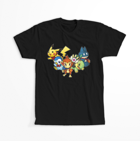 Koszulka Czarna  - Pokemon - WYBIERZ KOLOR KOSZULKI I FASON