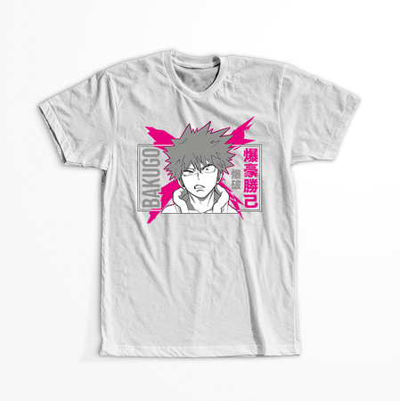 Koszulka Biała My Hero Academia / Akademia bohaterów - WYBIERZ KOLOR KOSZULKI I FASON