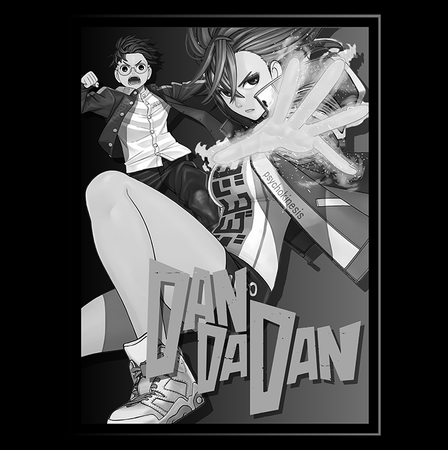 Koszulka Czarna Dandadan - WYBIERZ FASON KOSZULKI