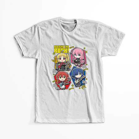 Koszulka Biała Bocchi the Rock! - WYBIERZ KOLOR KOSZULKI I FASON