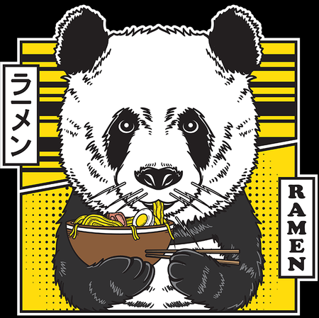 Torba z uszami z Panda ramen