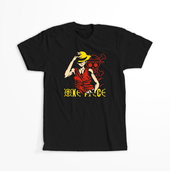 Koszulka Czarna One Piece - WYBIERZ KOLOR KOSZULKI I FASON