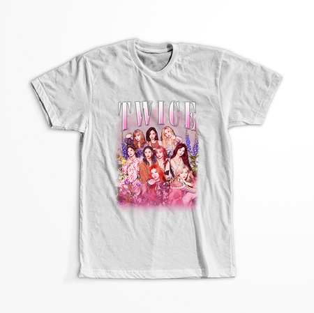 Koszulka Biała - Twice - WYBIERZ KOLOR KOSZULKI I FASON