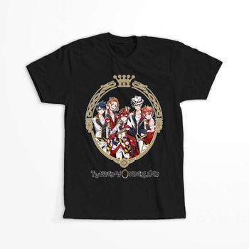 Koszulka Czarna - Twisted Wonderland  HEARTSLABYUL WYBIERZ KOLOR KOSZULKI I FASON