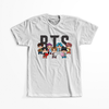 Koszulka Biała BTS - WYBIERZ KOLOR KOSZULKI I FASON