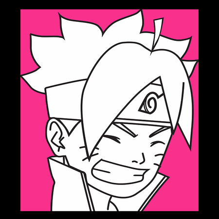 Koszulka Czarna Naruto / Boruto - WYBIERZ KOLOR KOSZULKI I FASON