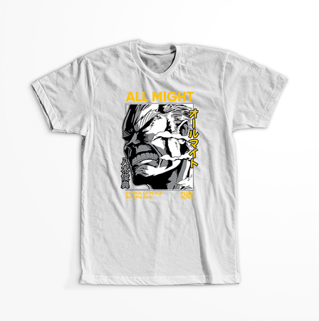 Koszulka Biała My Hero Academia / Akademia bohaterów - WYBIERZ KOLOR KOSZULKI I FASON