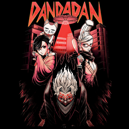 Koszulka Czarna Dandadan - WYBIERZ FASON KOSZULKI