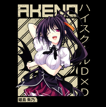 Koszulka Biała Highschool DxD - WYBIERZ KOLOR KOSZULKI I FASON