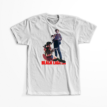 Koszulka Biała - Black Lagoon - WYBIERZ KOLOR KOSZULKI I FASON