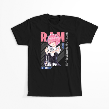 Koszulka Czarna Re:Zero - WYBIERZ KOLOR KOSZULKI I FASON