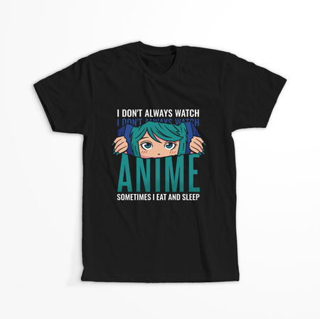 Koszulka Anime napisy KOLOR KOSZULKI I FASON