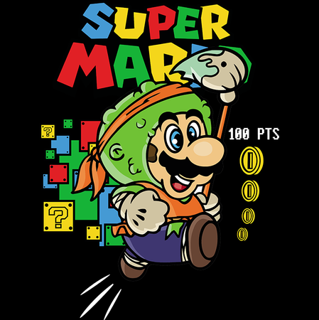 Koszulka Super Mario Bros. WYBIERZ KOLOR KOSZULKI I FASON