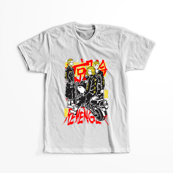 Koszulka Biała Tokyo Revengers WYBIERZ KOLOR KOSZULKI I FASON