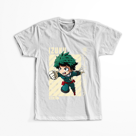 Koszulka Biała My Hero Academia / Akademia bohaterów - WYBIERZ KOLOR KOSZULKI I FASON