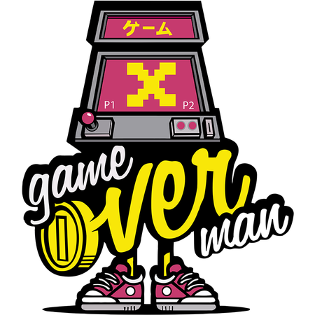 Koszulka Game over WYBIERZ KOLOR KOSZULKI I FASON