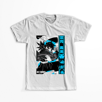 Koszulka Biała Demon Slayer / Kimetsu no Yaiba / Miecz zabójcy demonów - WYBIERZ KOLOR KOSZULKI I FASON