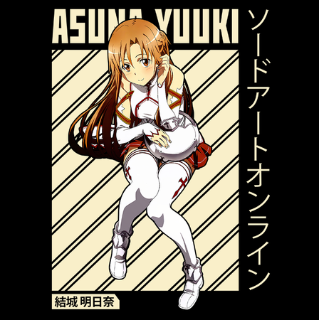 Koszulka Czarna Sword Art Online WYBIERZ KOLOR KOSZULKI I FASON