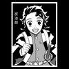 Koszulka Czarna Demon Slayer / Kimetsu no Yaiba / Miecz zabójcy demonów - WYBIERZ KOLOR KOSZULKI I FASON
